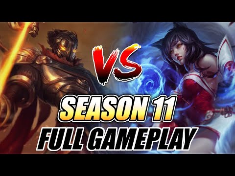 SEASON 11 Ahri vs Viktor Full Gameplay - LegitKorea