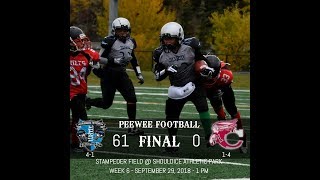 2018 CPFA Week 6 Airdrie Peewee Storm vs Chiefs