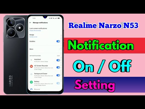realme narzo n53 notification off setting | realme narzo n53 notification setting