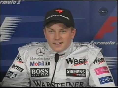 Japan 2003 Kimi Räikkönen on losing the Title in the last Race 👍