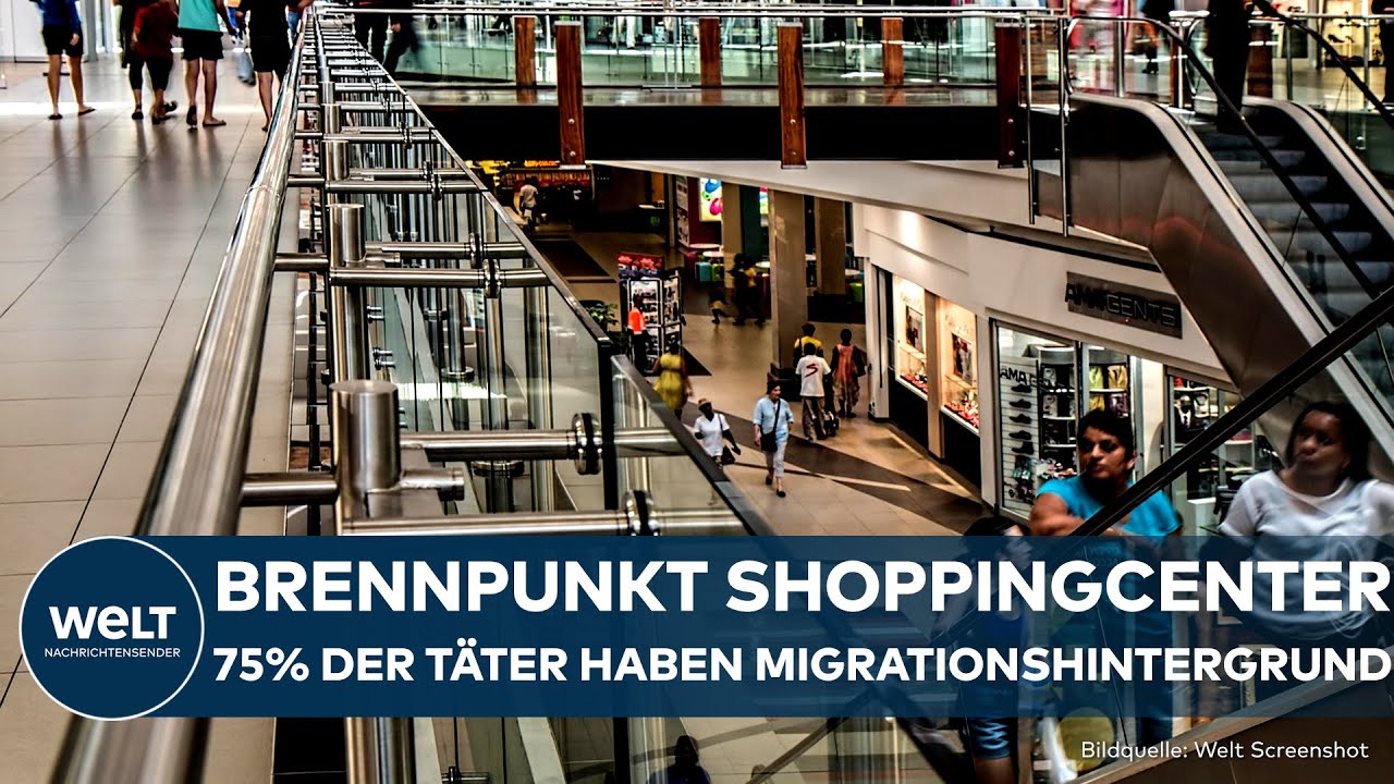 DEUTSCHLAND: Kriminalität in Einkaufszentren steigt – 75 % der Täter mit Migrationshintergrund!