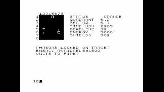 Startrek (Silversoft) for the ZX81