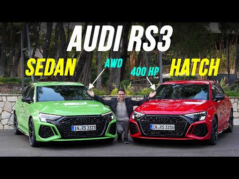 all-new 2022 Audi RS3 🏁 review sedan vs hatch drifting, racetrack & daily 5-cyl drive!