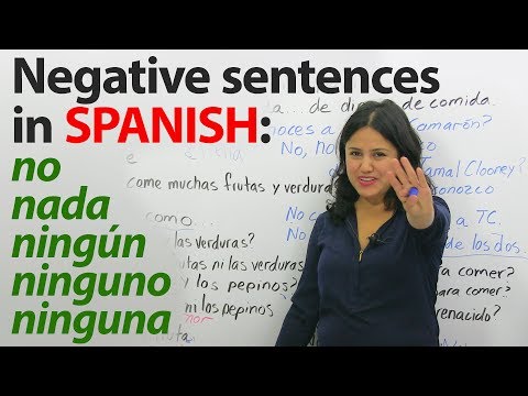 Learn Spanish Grammar: Double Negatives in Spanish – No, Nada, Niguno, Ninguna, Nadie & more Video