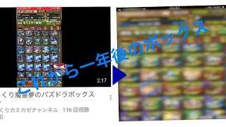 一年振りのボックス紹介[パズドラ]