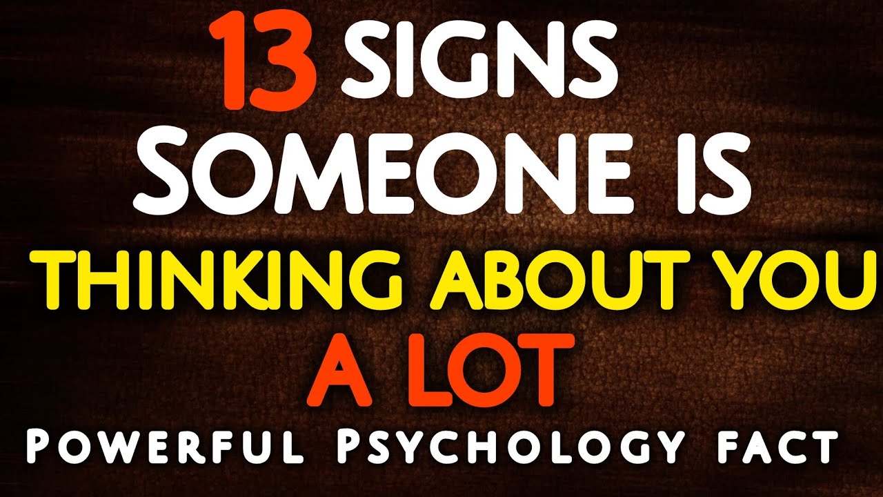 13 Hidden Signs They’re Thinking About You Right Now 🧠💯 Psychology fact about love ! Psychology fact