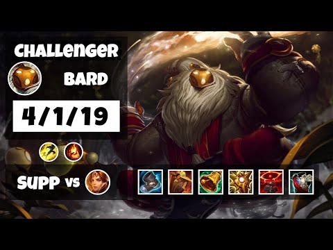 Bard Challenger Gameplay S11 Replay 11.6 Support (4/1/19) - OCE