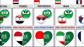 Who Do Saudi Arabia Love or Hate [Countryballs] | Times Universe