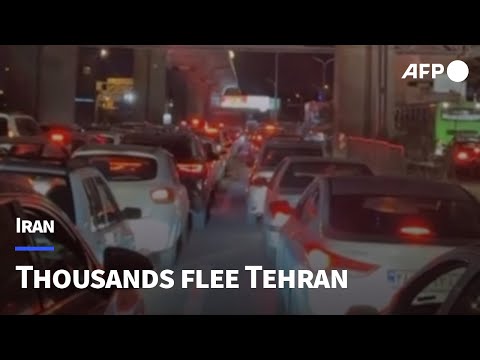Heavy traffic in Tehran as Iranians attempt to leave the capital | AFP