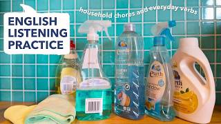 Learn Household Chores and Everyday Verbs in English | Real Life Listening Practice