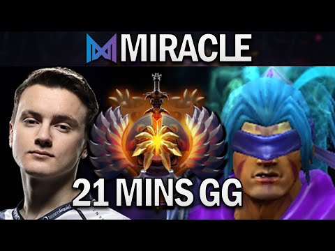 NIGMA.MIRACLE ANTI-MAGE WITH 21 MINS GG - DOTA 2 7.28 GAMEPLAY