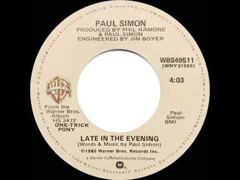 1980 HITS ARCHIVE: Late In The Evening - Paul Simon (stereo 45)