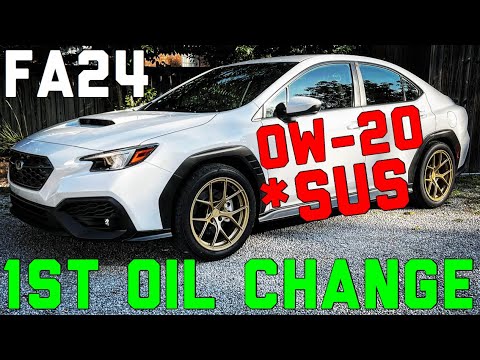 (First) OIL CHANGE: 2022 Subaru WRX FA24 with ETS Intake, Top Mount Intercooler, Extreme CatBack