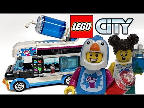 LEGO City Penguin Slushy Van Review! 2023 set 60384!