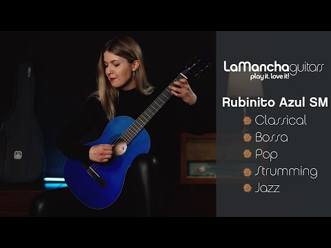 Демонстрация звучания классической гитары LaMancha Rubinito Azul SM