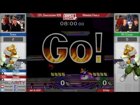 CFL Smackdown 109 Melee - Syrox (Fox) vs SS Colbol (Fox, Marth) - Winners Finals