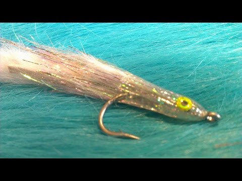 Seabass fly tying, Popovic's Rabbit Candy (rabbit tailed surf candy )