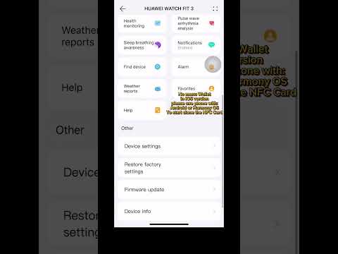 Huawei Watch Fit 3 - NFC, Wallet, Clone Card Part 1 IOS version #huaweiwatchfit3 #huaweiwatchfit3nfc