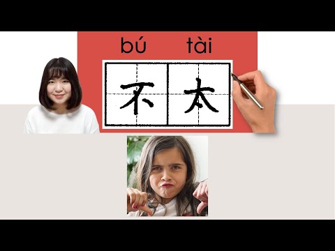 不太/butai_(not very much)How to Pronounce/Memorize/Write Chinese Word/Character/Radical