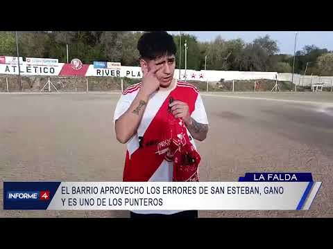 RIVER PLATE (LF) - EL BARRIO APROVECHO LOS ERRORES DE SAN ESTEBAN, GANO Y ES UNO DE LOS PUNTEROS