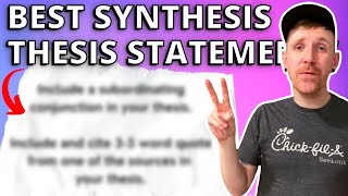 NEVER STRUGGLE with ANY Synthesis Thesis (EVER)!