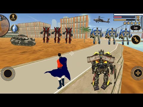 Vegas Crime Simulator (Dual🦸‍♂️Superhero Fight Robot Car & Truck) Transformer Capture AlineShip