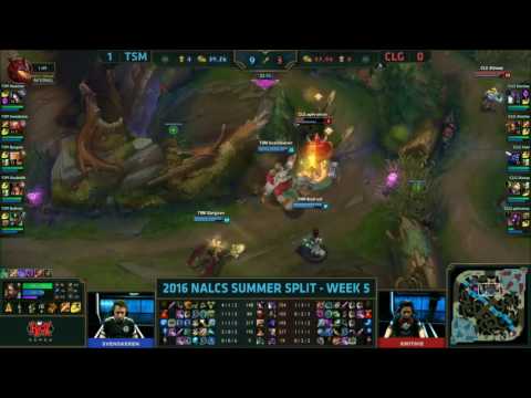 TSM vs CLG Highlights, Game 2 NA LCS Week 5 Day 3 Summer 2016   TSM vs CLG G2