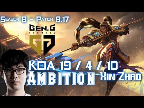 GEN Ambition XIN ZHAO vs GRAVES Jungle - Patch 8.17 KR Ranked