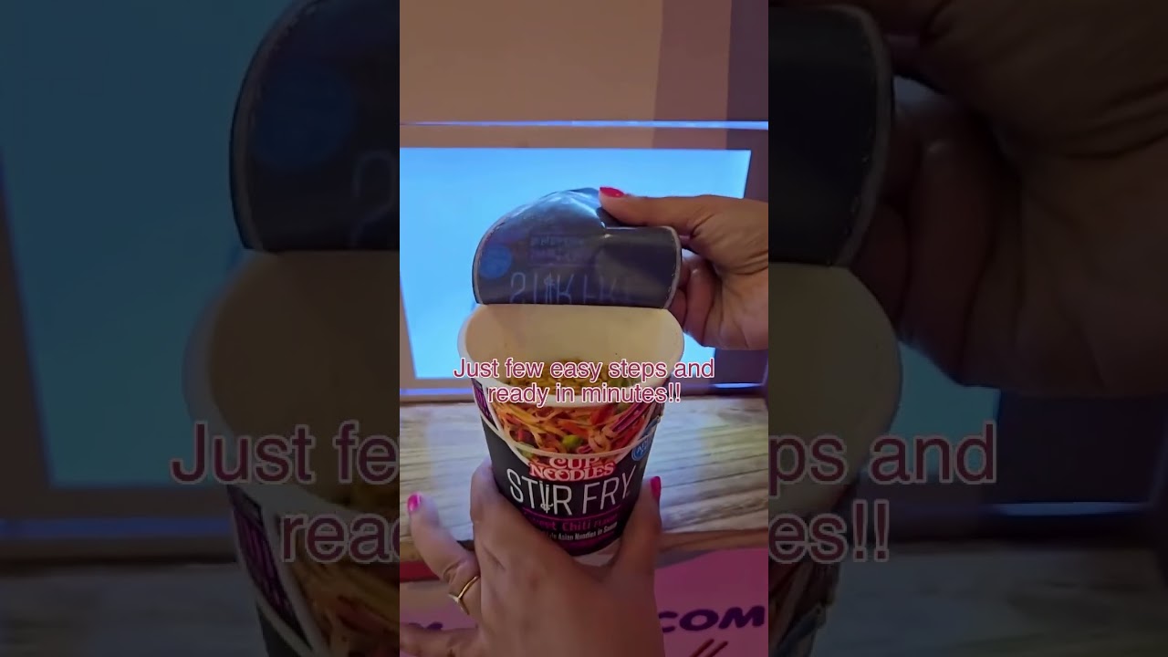 Customer case, cup noodle vending machine with hot water supply in the US.