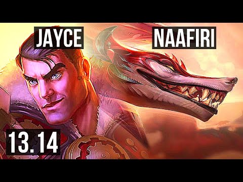 JAYCE vs NAAFIRI (TOP) | 8/1/3, 600+ games, Godlike | KR Master | 13.14