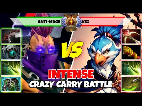 ANTI-MAGE (Carry) vs KEZ (Carry) - Epic Battle Of Immortal Rank Dota 2 Players - Z Dota 2