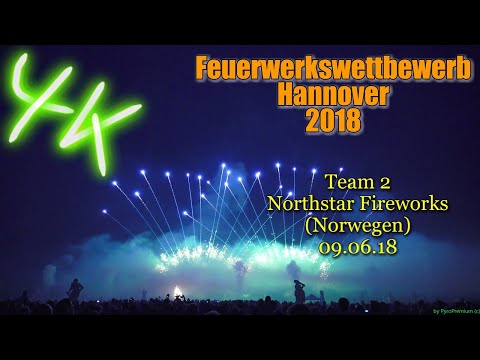 [4K] Feuerwerkswettbewerb Hannover 2018 - Team 2 - Northstar Fireworks (Norwegen)
