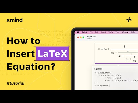 How to Insert LaTeX Equation in Xmind? | Feature Tutorial
