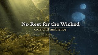 No Rest for the Wicked Sacrament Cliff Ambience | Cozy Wind, Rain & Thunder Day to Night | 10 Hours