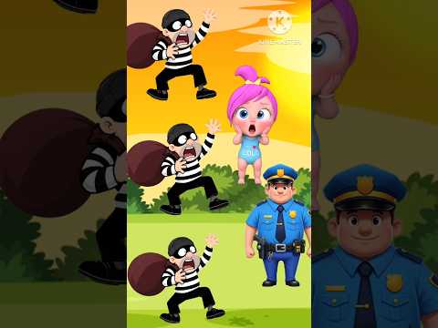 لولو الحرامي مسك الشرطة كيف 😱 #رسوم_متحركة #cartoon #لولو #trend