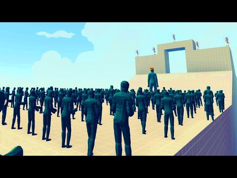 100X ZOMBIE + KING CASTLE ATTACK VS 5X EVERY GOD - Totally Accurate Battle Simulator TABS