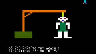 Apple ll Game: Hangman (1977 Apple)