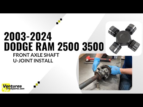 2003-2024 Dodge Ram 2500 3500 Front Axle Shaft U Joint Install Replacement How To DIY