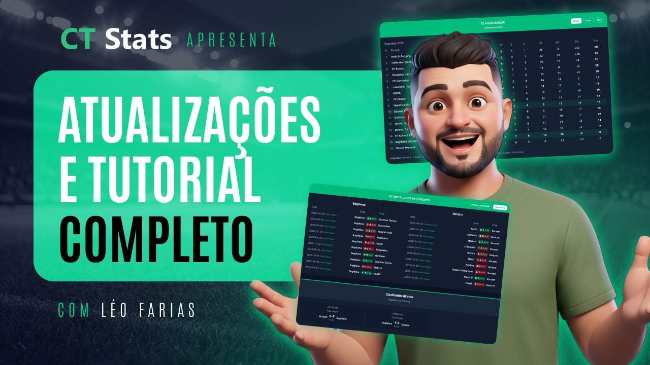 Tutorial completo CT Stats - Sistema de análise com Inteligência Artificial