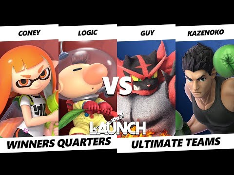 Launch Smash Ultimate Teams -  Coney & Logic VS  Guy & Kazenoko - Winner's Quarters