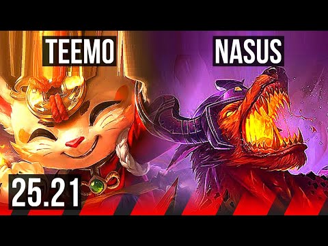 TEEMO vs NASUS (TOP) | EUW Master | 25.21