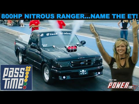 PASS TIME - Drag Racing Gameshow -800HP Nitrous Powered Ford Ranger - Name The Time! Full Episode
