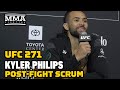 Henry Cejudo Calls Into Kyler Phillips Scrum To Declare Him A ‘Future World Champion’ | UFC 271