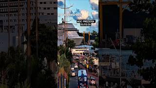 MSC PREZIOSA navio cruzeiro 01/03/26 Santos Argentina Uruguai @cruzeiros2025 #maior #drone #shorts