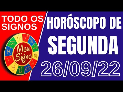 #meusigno HORÓSCOPO DE HOJE / SEGUNDA DIA 26/09/2022 - Todos os Signos