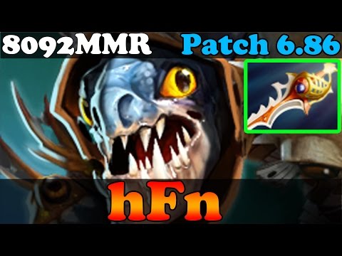 Dota 2 - Patch 6.86 : hFn 8092MMR Plays Slark With Rapier - Ranked Match Gameplay
