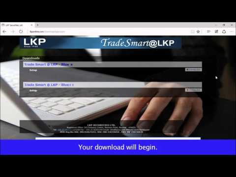 How to download LKP's trading software (TradeSmart)