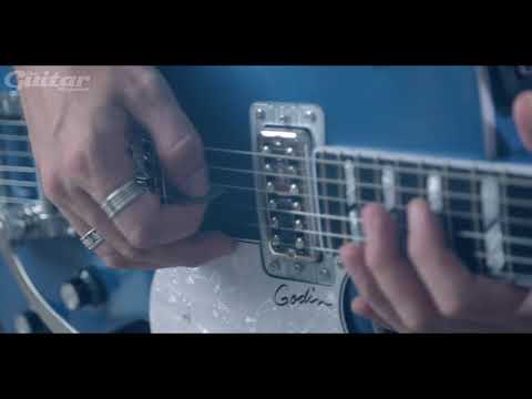 Godin Montreal Premiere Ltd Desert Blue w/ Bigsby demo