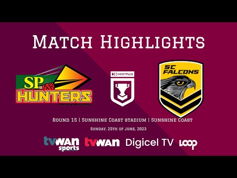 Sunshine Coast Falcons vs PNG Hunters | Round 15 | Match Highlights | Hostplus Cup 2023
