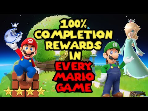 Completion Rewards in Every Mario Game